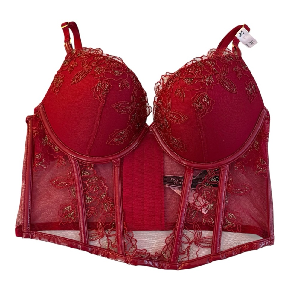 NWT Victoria’s Secret Very Sexy Push Up Corset Bra Top 36B
